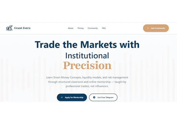 Grant Forex — Forex Mentorship Platform